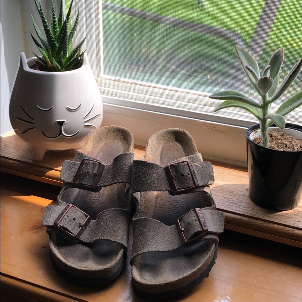 Tan Birkenstock’s